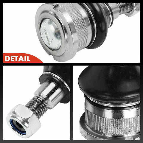Front Upper And Lower Ball Joint Kit Forged Steel For Classic Volkswagen Beetle 1969 To 1977 And Karmann Ghia 1965 To 1974 Replacement To Tighten Loose Steering And Quiet Clunky Noises. close-up steel ball joint detail