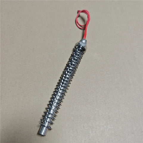 Top Shelf 220V Stainless Steel Cartridge Heater With Air Fin Tubes M18 Thread 900 Watt Electric Heating Rod, 700mm length