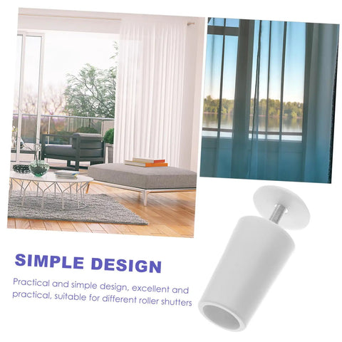 Tough As Nails 8 Pack Vertical Blind Bottom Weights Roller Shutter Stopper Repair Kit White Plastic in simple design.
