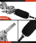 Close-up of Beefed-Up Power Steering Rack And Pinion For Honda Civic 1996-2000 1.6L And Acura EL 1997-2000 1.6L With Inner Tie Rods