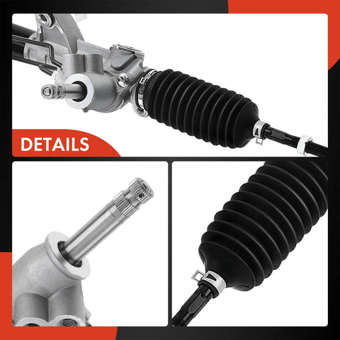 Close-up of Beefed-Up Power Steering Rack And Pinion For Honda Civic 1996-2000 1.6L And Acura EL 1997-2000 1.6L With Inner Tie Rods