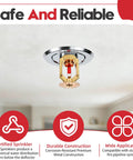 Top Shelf Heavy Duty 2 Pack Pendent Fire Sprinkler Heads With Half Npt American Threads Ul Cul Listed And Fm Approved for ceiling installation.