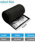 Weatherproof Copper Pipe Insulation Cover For Outdoor HVAC Line Sets 72x10.2 Inches, rolled showing aluminum foil layer