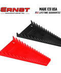 16 Tool Wrench Trays Red And Black Set For Your Toolbox Or Wall Mount, Heavy Duty Plastic Organizer For 16 Wrenches, 12.2 X 7.5 X 1.5 Inches