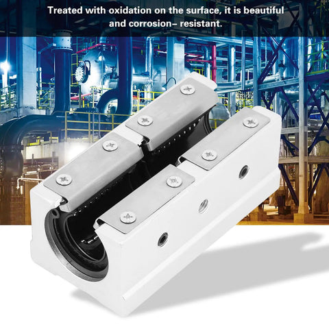 Precision Long Rail Linear Motion Ball Bearing Aluminum Alloy Slide Block Guide Kit For 3D Printers with corrosion-resistant finish.