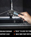 Digital Instant Read Meat Thermometer For Grill And Cooking, Waterproof Food Thermometer tested under running tap.
