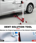 3 In 1 Automotive Sheet Metal Repair Tool with Adjustable Dent Pull Lever attached to car door