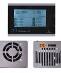 Smart LiPo Battery Discharger With One Tap Intelligent Balance, screen showing voltage 22.98V, fan for heat dissipation, XT60 interface