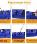105 Piece Pro Grade Carbon Brush Replacement Set With 15 Assorted Sizes For Electric Motors installation steps