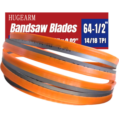 64 And A Half Inch Bi Metal M42 Bandsaw Blades 2 Pack For Metal Cutting Wide Half Inch Thick Fourteen To Eighteen Teeth Per Inch