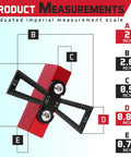 Woodworking Dovetail Tool With Precision Marker And 1:5, 1:6, 1:8 And 1:10 Slopes, Extra Large Body, Ergonomic Design