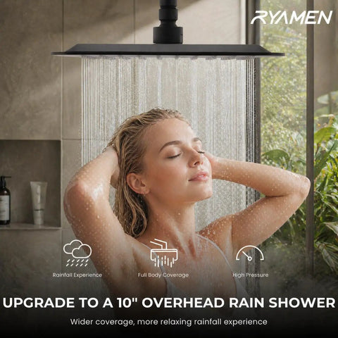 Heavy Hitter Filtered Shower Head Combo With Handheld And Huge 10 Inch Rain Spray, Ditches Hard Water Chlorine Like A Boss, Leaves Skin Feeling Silky, Ultimate Game Changer For Your Bathroom Setup