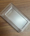 Water Tank Cover Replacement For F111 EN500 Capsule Coffee Machines, Easy Fit Tank Cap, Clear Plastic, Front View