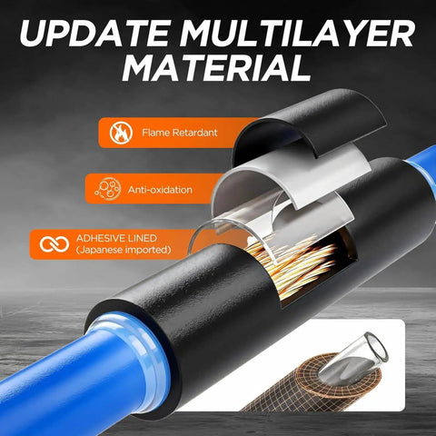 Grab This Fireproof Heat Shrink Tubing Kit With Glue Lined Sealing For Marine Wire Wraps 4 To 1 Shrink Ratio In Black Featuring 1000 Pieces And Seven Sizes. Heat shrink tubing, black, adhesive-lined, marine wire insulation.