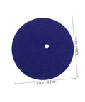 Blue circular disc with center hole, 4.24 inches in diameter, accessory for Fencing Epee Hand Guards 2 Pack Lightweight Protective Shields.