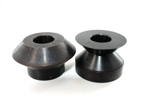 90 Degree Hem Roll Die Set for Bead Rollers, 12.7mm One Half Inch Step One, Pro Grade Black Oxide Coated, Heavy Duty for 22mm Shafts