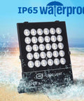 JUDYSSY Solar Flood Lights Led Solar Floodlight, Outdoor Waterproof Ip65 Garden Floodlight Light with Remote Control, 300W design.