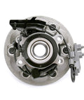 Front view of Front Left Wheel Bearing And Hub Assembly 6 Lug With ABS For 2004 2008 Chevy Colorado 4x4 and compatible models.