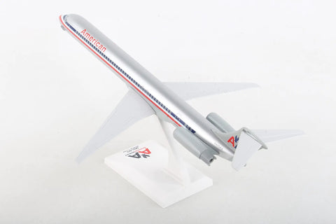 American Airlines MD-80 Model Airplane Kit 1:150 Scale With Snap-Fit Assembly And Display Stand Old-School AA Livery Airliner Toy