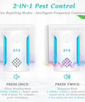 6 Pack Ultrasonic Pest And Insect Repellers For Indoor Use, Dual Mode Plug In Insect Repellent, silent and enhanced mode image
