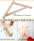 Heavy Duty Wall Mount Wooden Brackets For Pendant Lights And Sconces Hella Sturdy Shelf Supports With Smooth Screw Kit Quick Install showing installation tips.