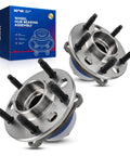 Front Wheel Hub Bearing Assembly Pair (2) Compatible with Buick LeSabre 1991-1999, Cadillac DeVille 1992-1996, Oldsmobile 88 1992-1999, Pontiac Bonneville 1992-1999 5-Lug w/ ABS displayed with box packaging