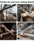 Foldable Pruning Saw 9.5 Inch SK5 Blade With Adjustable Cutting Angles For Tree Trimming, Gardening, Camping, and Yard Work