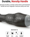 High Torque Black Oxide Nut Driver Set Five Piece Six To Ten mm Three Sided Handle with nonslip grip close-up