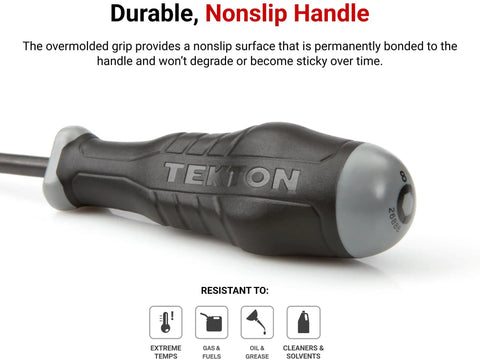 High Torque Black Oxide Nut Driver Set Five Piece Six To Ten mm Three Sided Handle with nonslip grip close-up
