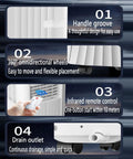 Features of Kick Some Heat and Stay Chill with This Portable Air Conditioner Swamp Cooler and Evaporative Humidifier.