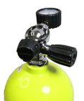 Yoke Valve Tank Pressure Checker For Scuba Diving Accurate 5000 PSI And 350 BAR Gauge Seven Inch Long And Two And A Quarter Inch Wide Reliable Readings Easy