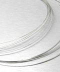 No Hassle Pro Grade Easy Flow Silver Solder Wire, 20Ga, 56% Silver, 5 ft shown coiled on metallic surface for jewelry making.