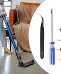 Widened Rollers And Axles Wheels For Robot Vacuum Protect Floors On Carpets Easy Install Replacement Parts screwdriver