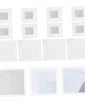 12 Pack Self-Adhesive Wall Repair Patches For Drywall - Fiberglass Mesh Kit For Quick Damage Repairs, different patch sizes
