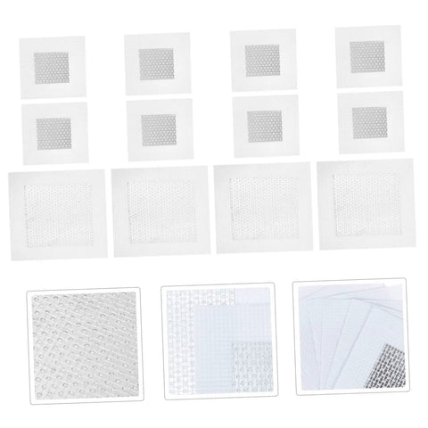 12 Pack Self-Adhesive Wall Repair Patches For Drywall - Fiberglass Mesh Kit For Quick Damage Repairs, different patch sizes
