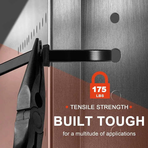 Heavy Duty 26 Inch Cable Zip Ties Nylon Wire Ties With 175 Pound Tensile Strength clamped on metal for bundling