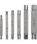 Premium Double Ended Hex Broken Tap Extractor Kit 4-12mm High Hardness Alloy Screw Remove Tools For Damaged Thread Restoration And DIY Jobs That Just Rock. Set of six alloy steel tap extractors, sizes 1# to 6# M12
