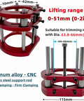 DeCake Router Lift System With Max 51mm Crank Adjust, precision aluminum alloy lift for 0-51mm lifting range in woodworking.