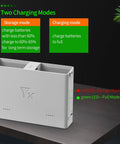Bidirectional Charger For Mini 4 Pro And Mini 3 Pro Drones, Power Up Drone And Controller Simultaneously With USB Charging Port, Ultra Portable, showing charging modes chart