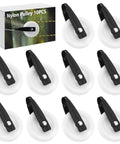 10 Pack Rope Roller Pulleys For 2.5 Inch Nylon Clotheslines For Quarter Inch Rope Heavy Duty Outdoor Gear For Weatherproof Hanging Garden Laundry Line System Smooth Glide And Easy Install No Fuss, 10 nylon pulleys