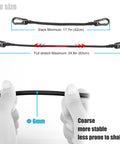 Close-up view of retractable rope with carabiner clips for Fence Mount For GoPro Hero Series And Action Cameras On Chain Link Backstops.