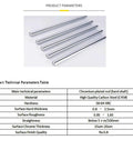 8mm x 800mm Chrome Linear Motion Rods 2 Pack For 3D Printers And CNC Machines, smooth chrome guide rails