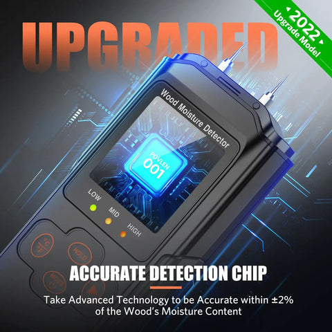 Super Handy Digital Moisture Meter For Checking Lumber Firewood Drywall Walls And Building Materials Features Backlit Lcd Display