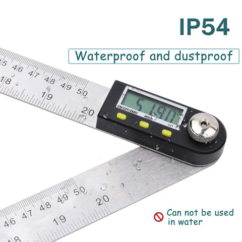 Legit Tough 20 Inch Stainless Steel Digital Angle Finder With Crisp Display And Reliable Tracking For Woodworking Builds And Shop Jobs That Call For Straight Measurements Every Time on wet surface.