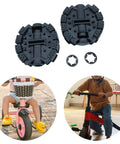 Two Pack Kid Friendly Tricycle Pedals Replacement Set For 1.25cm Rod Rubber Bicycle Pedals For Children with trike images.
