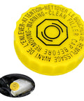 Yellow Brake Fluid Reservoir Cap Replacement Straight Up Direct Fit OEM 4683656AB 5014518AA for Jeep Wrangler Dodge Vehicles