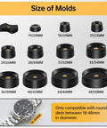 16Pcs Watch Press Tool Set With Back Case Closer For Closing Watch Covers Battery Replacement Tool Kit Dials 18-50mm