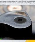 Built Tough Carbon Steel M2.5x6 Flat Head Socket Cap Screws 100 Piece Bundle Black Oxide Coated Grade 10.9 close-up view of hex socket