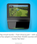 Approach R50 Pro Grade Golf Launch Monitor And Simulator With 10 Inch Color Touchscreen displaying virtual course