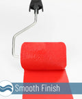 Premium 4 Inch Paint Roller Cover Set 10 Pack Lint Free Durable Foam Core No Hassle Smooth Finish Top Shelf Quality For Walls And Detail Work Quick Dry Solid Build Guaranteed To Perform, red roller view.